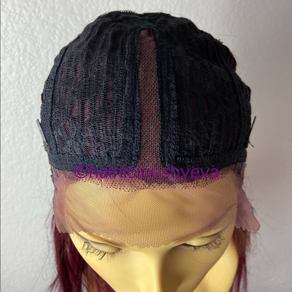 100 percent human hair wig lace front middle part - Picture 6 of 7